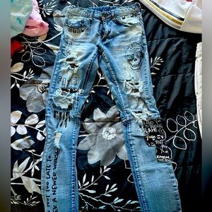 Med printed pants 30/32